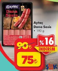 AYTAÇ DANA SOSİS 190 G AYTAÇ DANA SOSİS 190 G